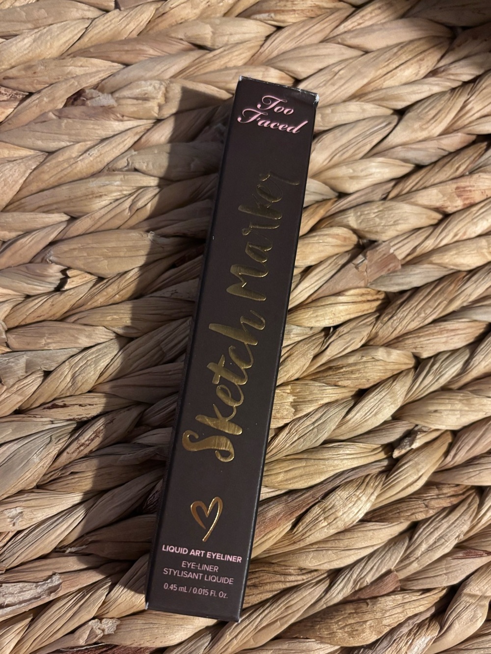 Too Faced Sketch Marker Liquid Eyeliner – Brown with Gold Accents